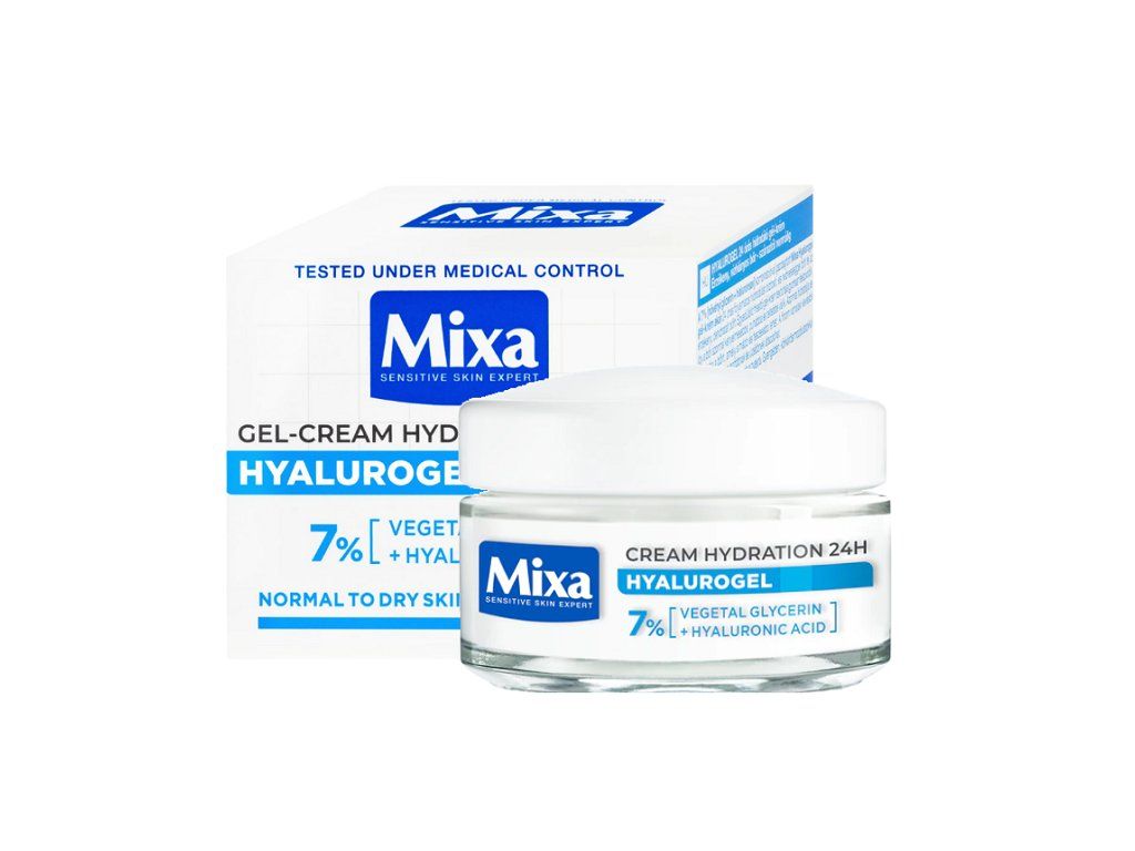 Mixa Hyalurogel Light hydratační krém na obličej s kyselinou hyaluronovou 50 ml